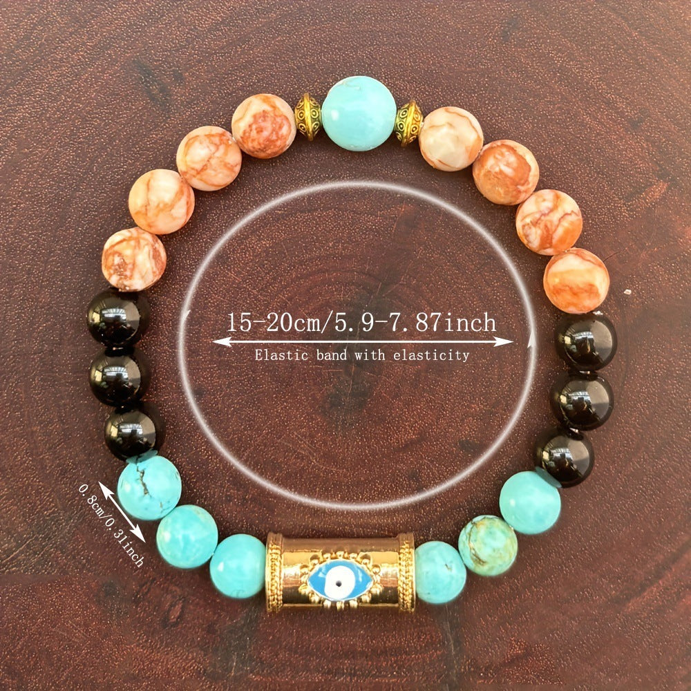 Blue Beaded Bracelet For Women