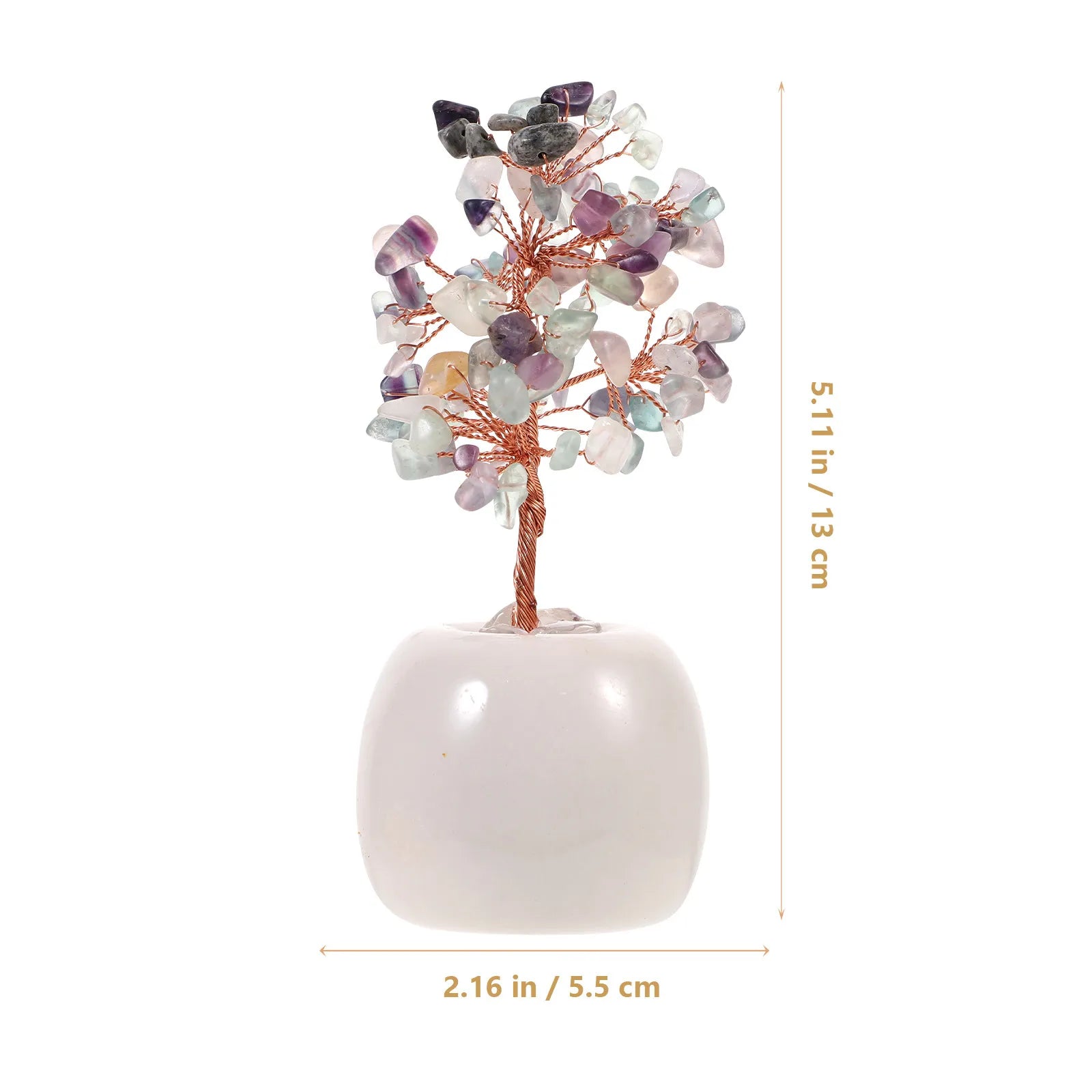 Crystal Bonsai Desktop Crystal Tree Ornament For Home Office Living Room Tabletop Decor Fortune Tree Decoration Health Wellness