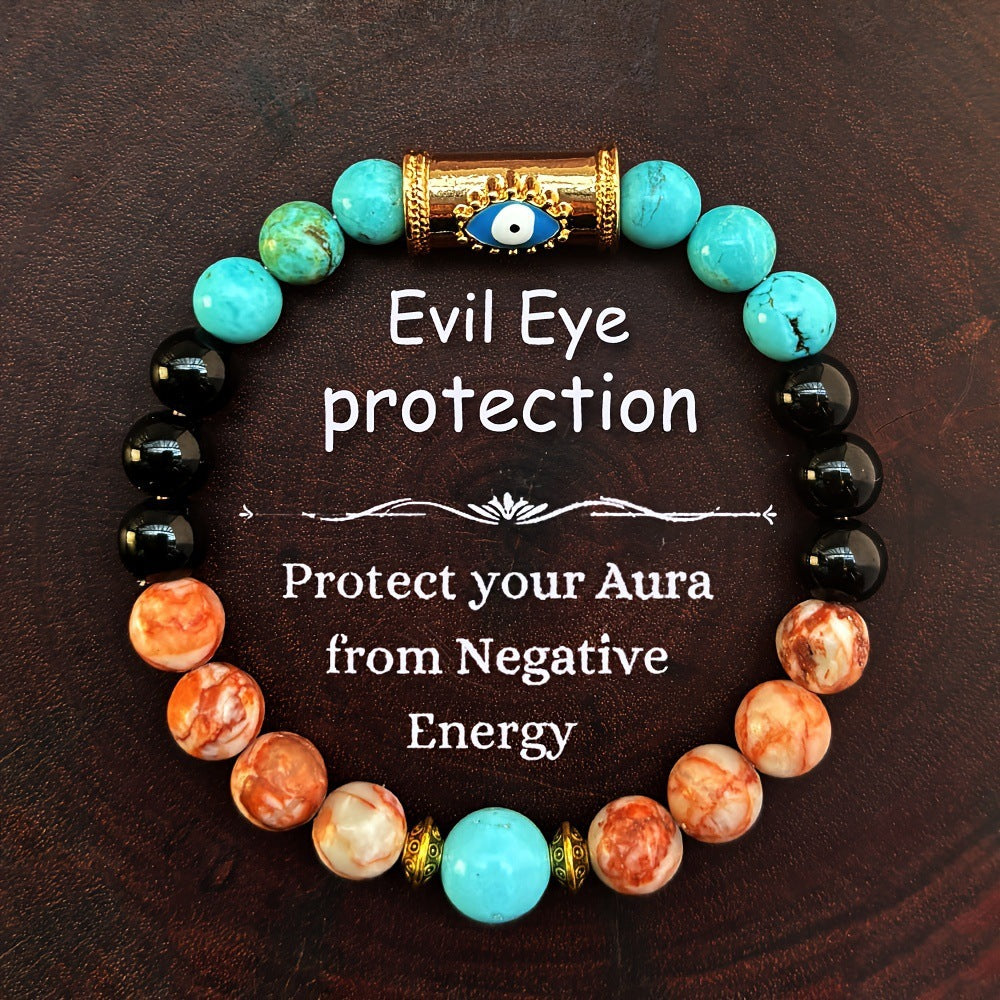 Blue Beaded Bracelet For Women