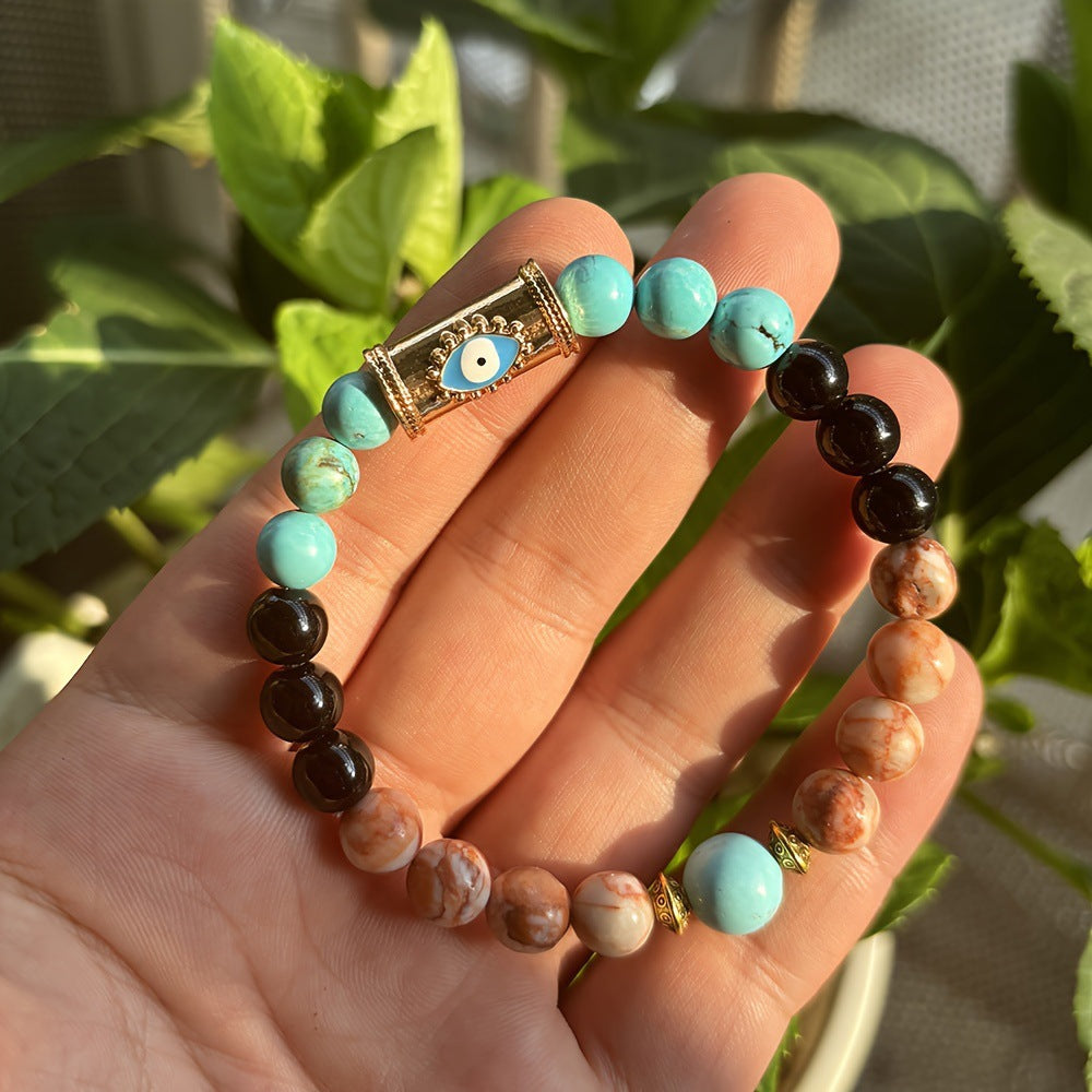 Blue Beaded Bracelet For Women